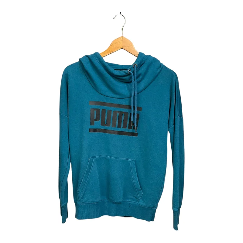 Sweatshirt Hoodie By Puma In Aqua, Size: S Classic Men's Pin