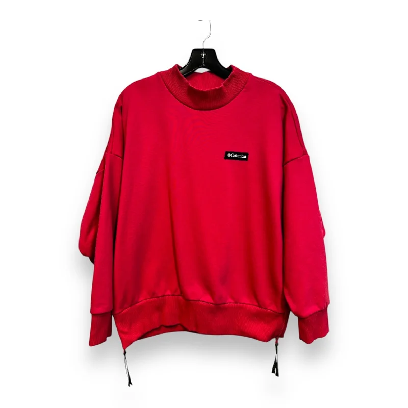 Sweatshirt Collar By Columbia In Coral, Size: L Sleek Men's Metallic