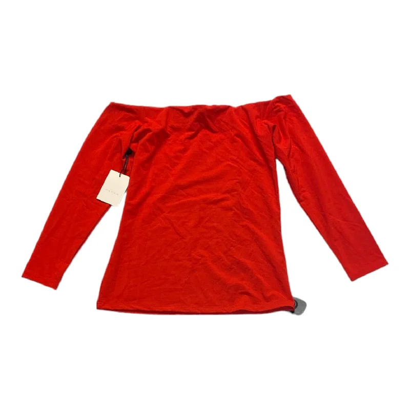 Red Top 3/4 Sleeve HATCH, Size S Casual Men's Loose