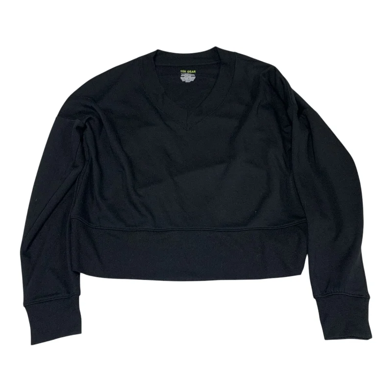 Athletic Sweatshirt Crewneck By Tek Gear In Black, Size: S Gym