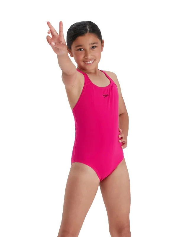 Girls Eco Endurance Plus Medalist Swimsuit - Pink Confident Men's High