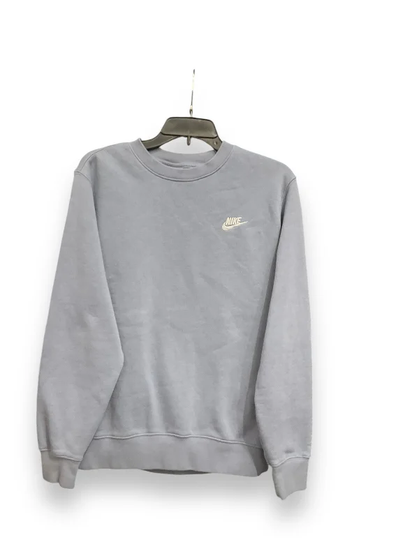 Athletic Sweatshirt Crewneck By Nike Apparel In Blue, Size: Sp Sophisticated Men's French
