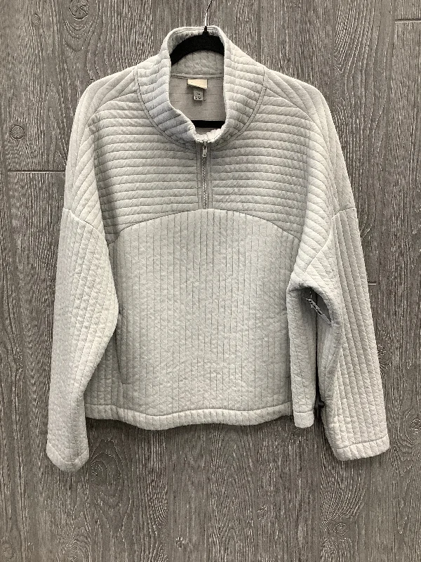 Sweatshirt Collar By A New Day In Grey, Size: Xl Laid