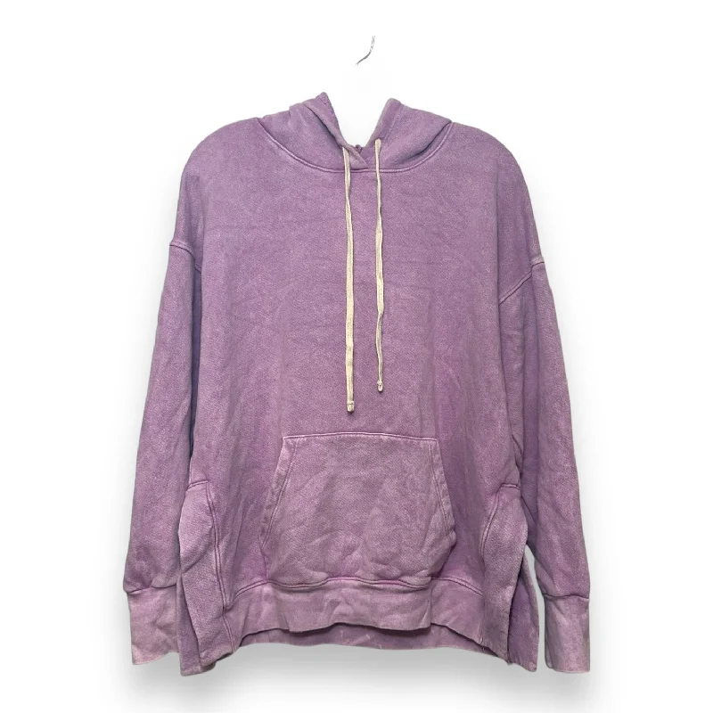 Athletic Sweatshirt Hoodie By Sundry In Purple, Size: M Youthful Men's Anime