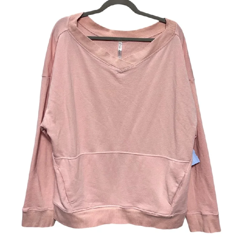 Sweatshirt Crewneck By Fabletics In Pink, Size: Xl Organic
