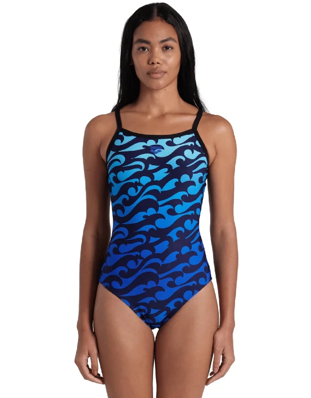 Surfs Up Lightdrop Back Swimsuit - Black/Blue Casual Men's Japanese 