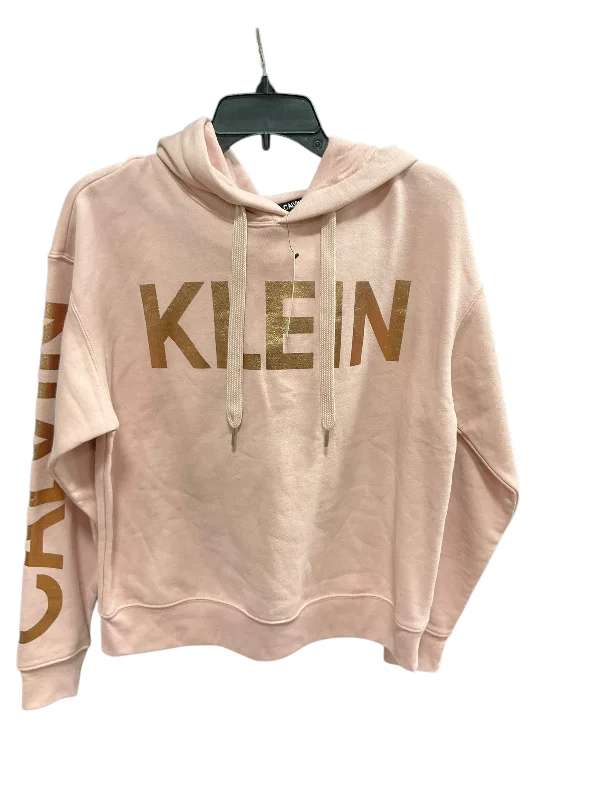 Sweatshirt Hoodie By Calvin Klein In Pink, Size: S British Gentleman Style