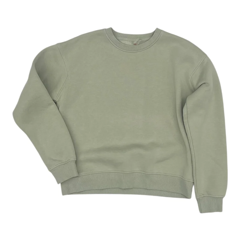 Athletic Sweatshirt Crewneck By Mono B In Green, Size:M Artistic Men's Avant