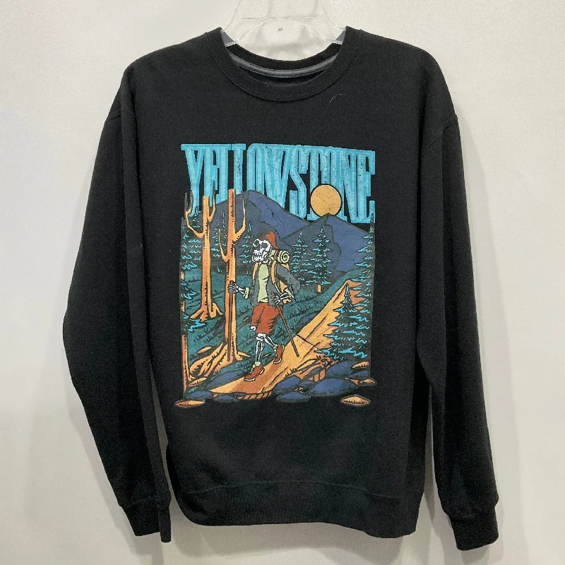 Sweatshirt Crewneck By call your mother In Black, Size: M Trendy Men's Oversized
