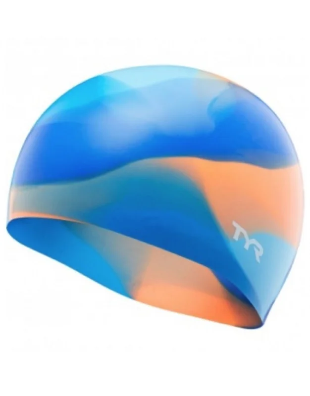 Junior Tie Dye Graphic Silicone Swim Cap Bold Men's Animal