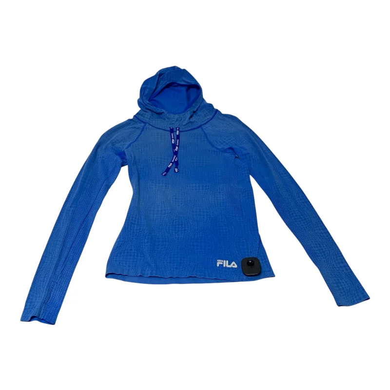 Athletic Sweatshirt Hoodie By Fila In Blue, Size: S Artistic Men's Hand