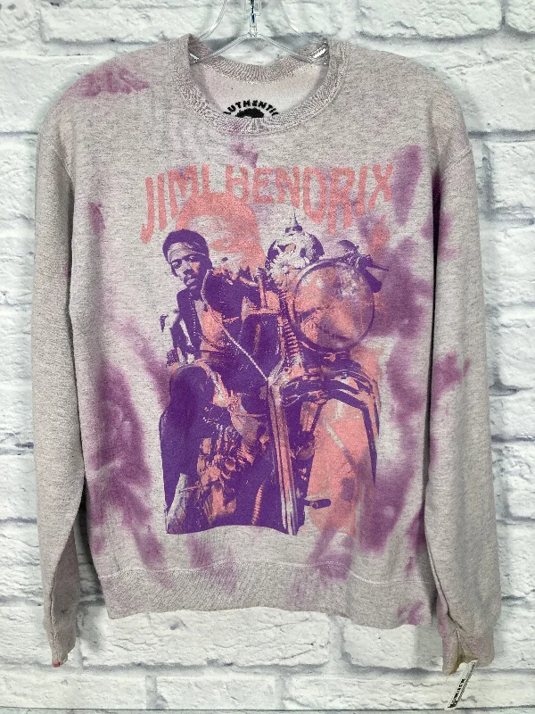Sweatshirt Crewneck By Clothes Mentor In Grey & Purple, Size: S Sporty Men's Tennis