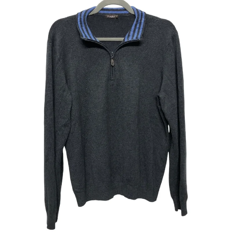 Sweatshirt Collar By J Mclaughlin In Grey, Size: M Practical Men's Quick