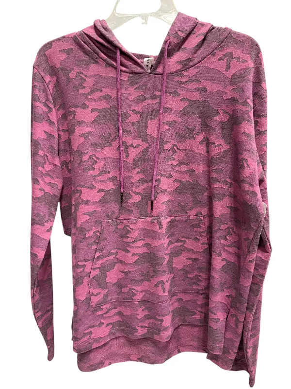 Sweatshirt Hoodie By Clothes Mentor In Camoflauge, Size: M Casual Men's Short
