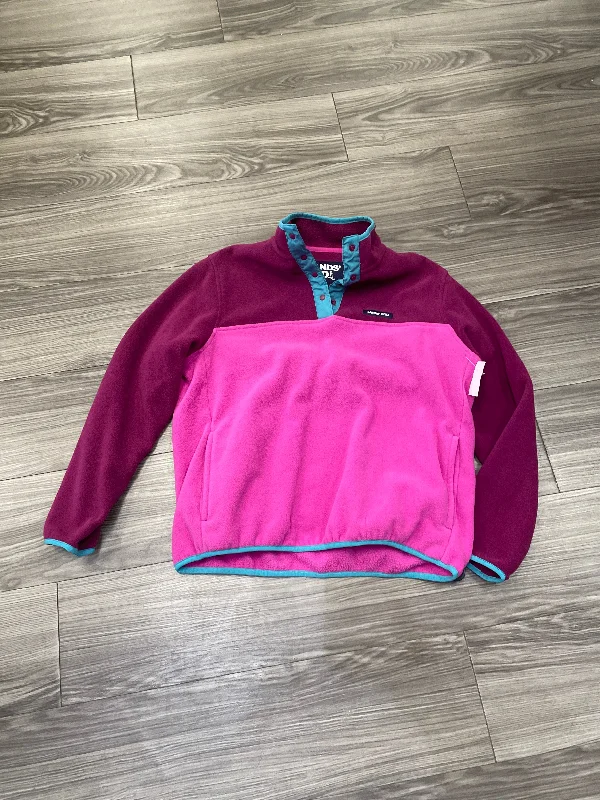 Sweatshirt Collar By Lands End In Pink, Size: M Sharp Men's Italian