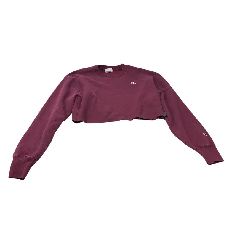 Sweatshirt Crewneck By Champion In Purple, Size: L Modern Men's 