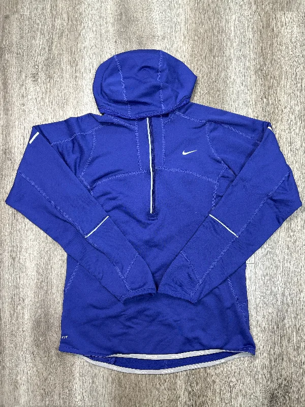 Athletic Sweatshirt Collar By Nike Apparel In Blue, Size: S Stylish Men's Neon