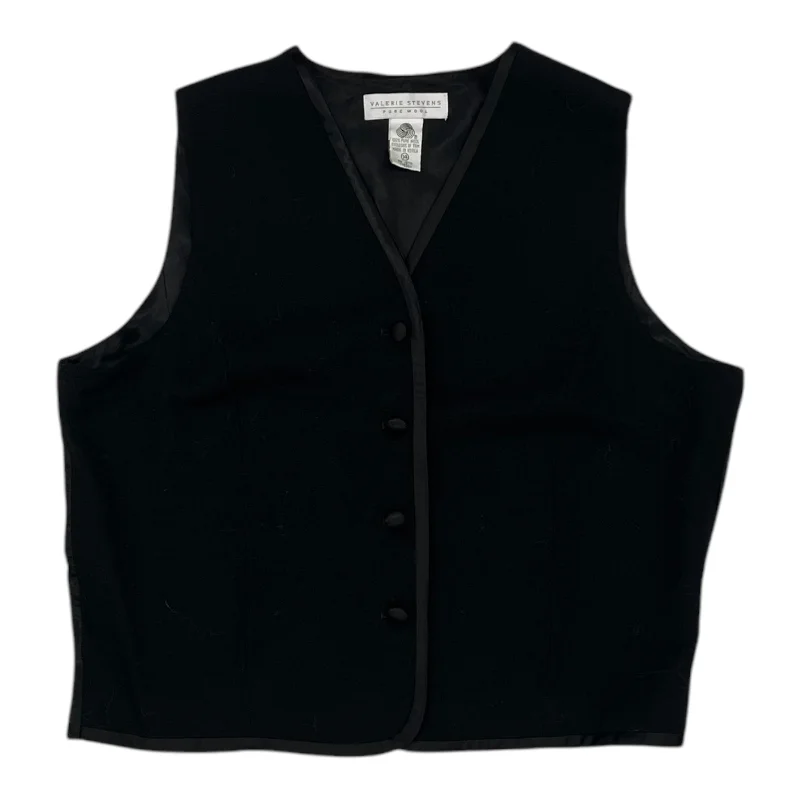 Vest Other By Valerie Stevens In Black, Size:L Youthful Men's Pop