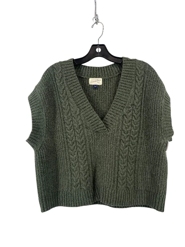 Vest Sweater By Universal Thread In Green, Size: L Sophisticated Men's French