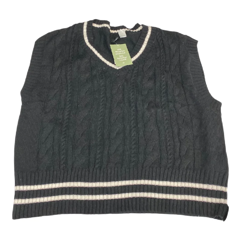 Vest Sweater By Divided In Black & Cream, Size: L Refined Men's Classic 