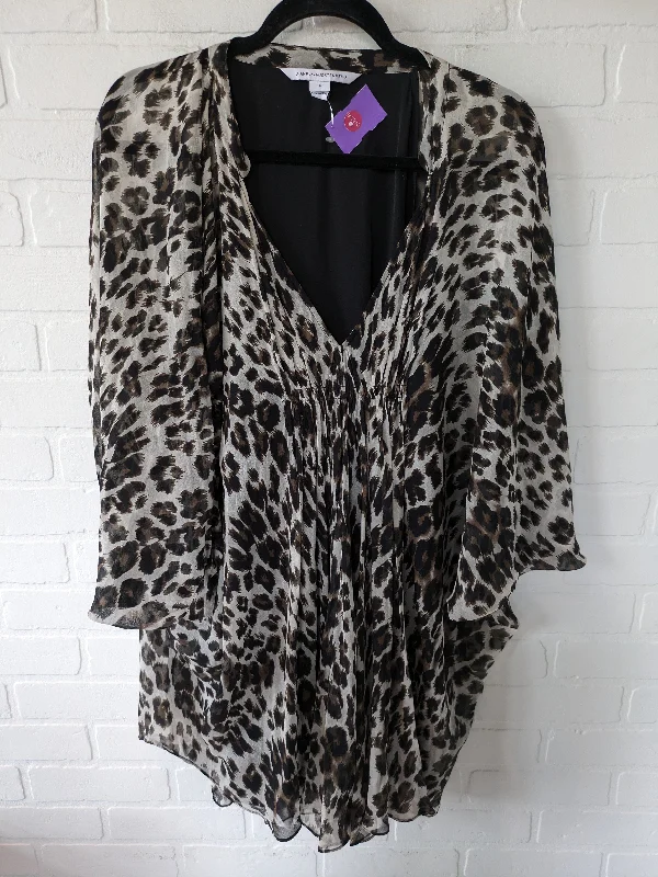 Animal Print Tunic 3/4 Sleeve Diane Von Furstenberg, Size S Hip Men's Urban