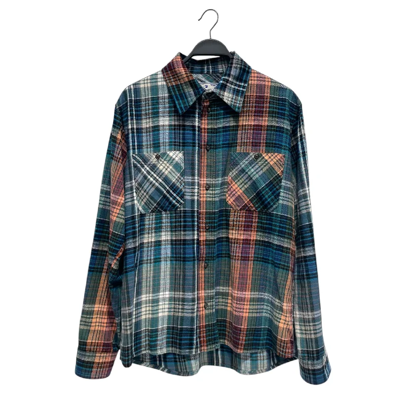 OFF-WHITE/Flannel Shirt/L/Cotton/MLT/Plaid/ Refined Men's Classic 