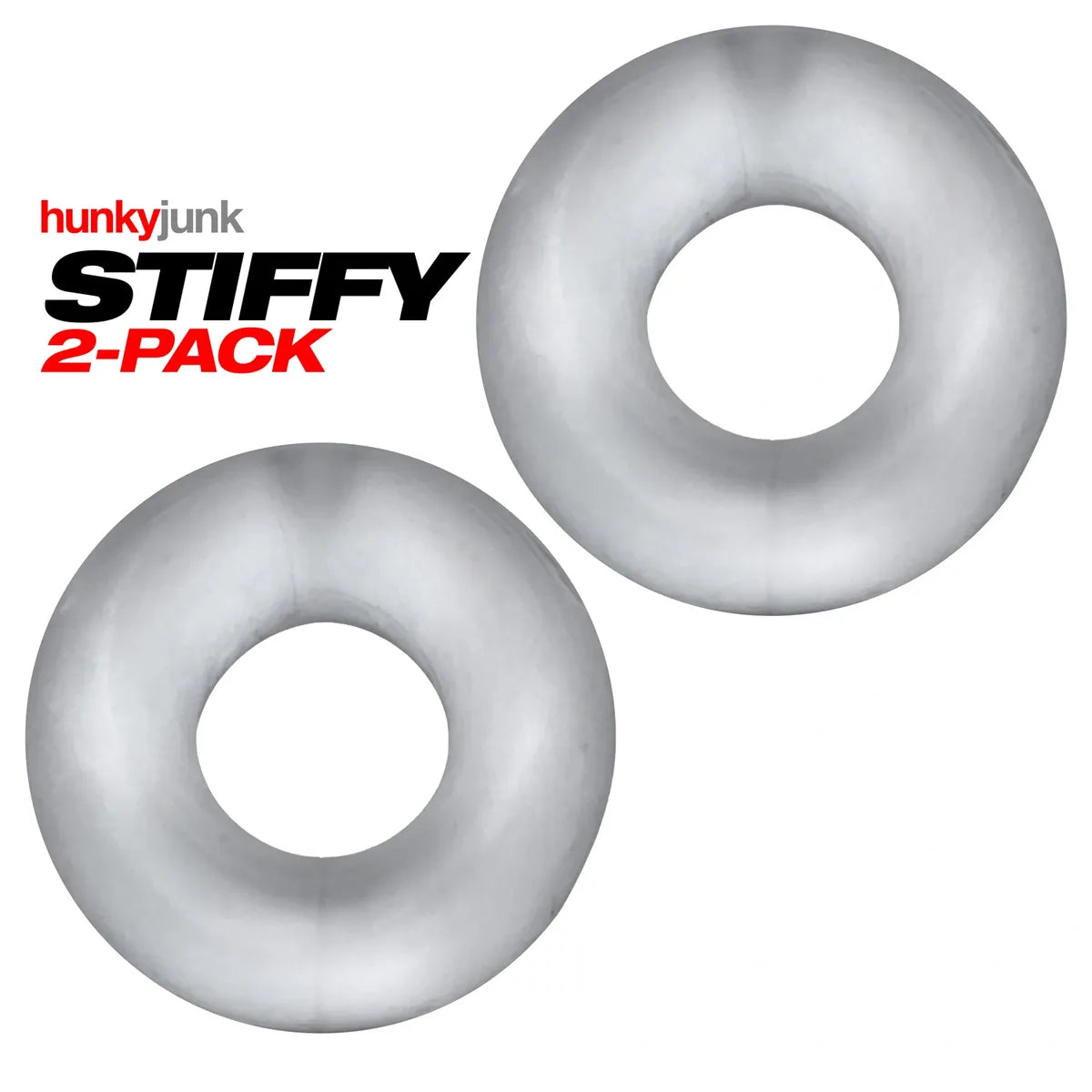 HUJ Stiffy 2-pack c-ring clear ice Stylish Men's Tropical 