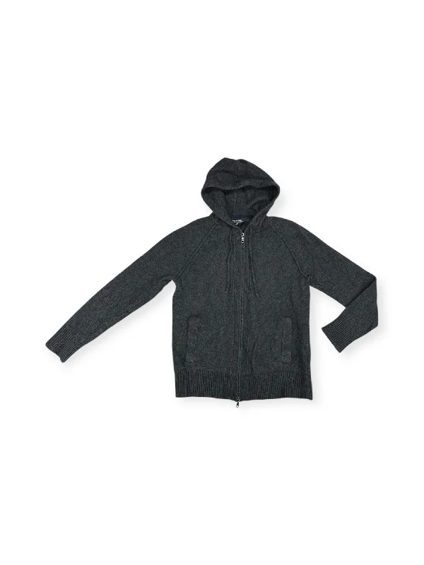 Sweatshirt Hoodie By Banana Republic In Grey, Size: M Monochromatic All