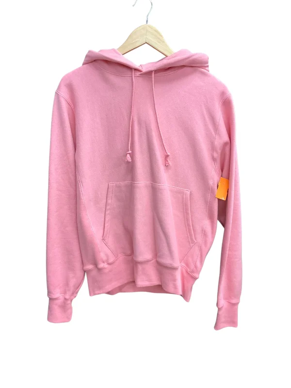 Athletic Sweatshirt Hoodie By Champion In Pink, Size: S Minimalist Men's Casual 