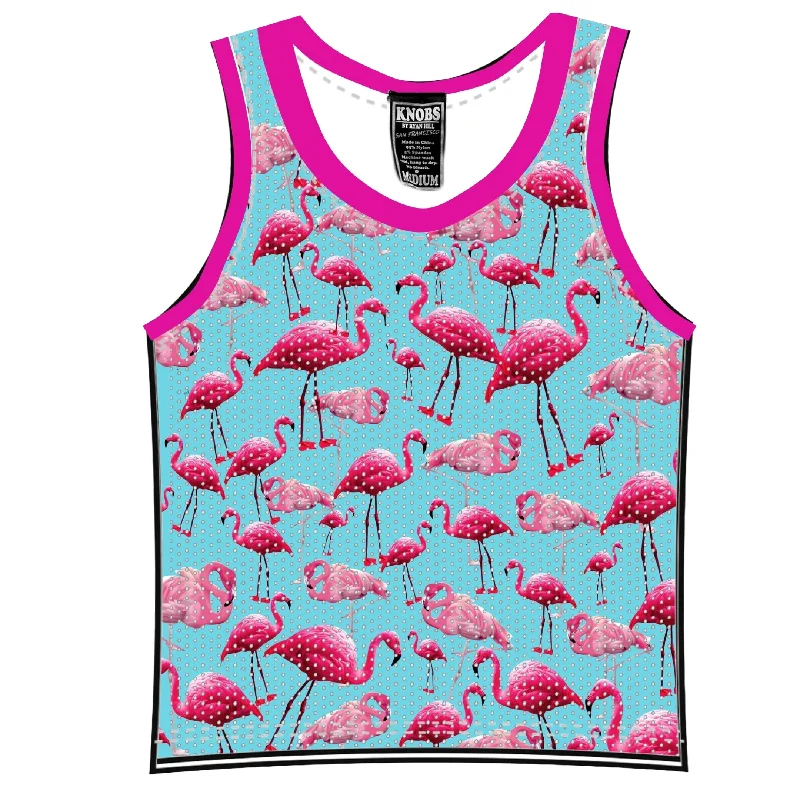 Knobs Flamingos tank mesh sky blue Bohemian Men's Free