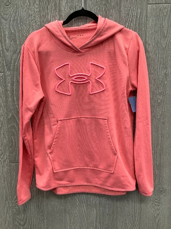 Athletic Sweatshirt Hoodie By Under Armour In Pink, Size: M Cool Men's Skate