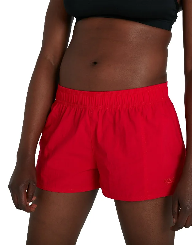 Womens Essential Watershort - Red Polished Men's Satin