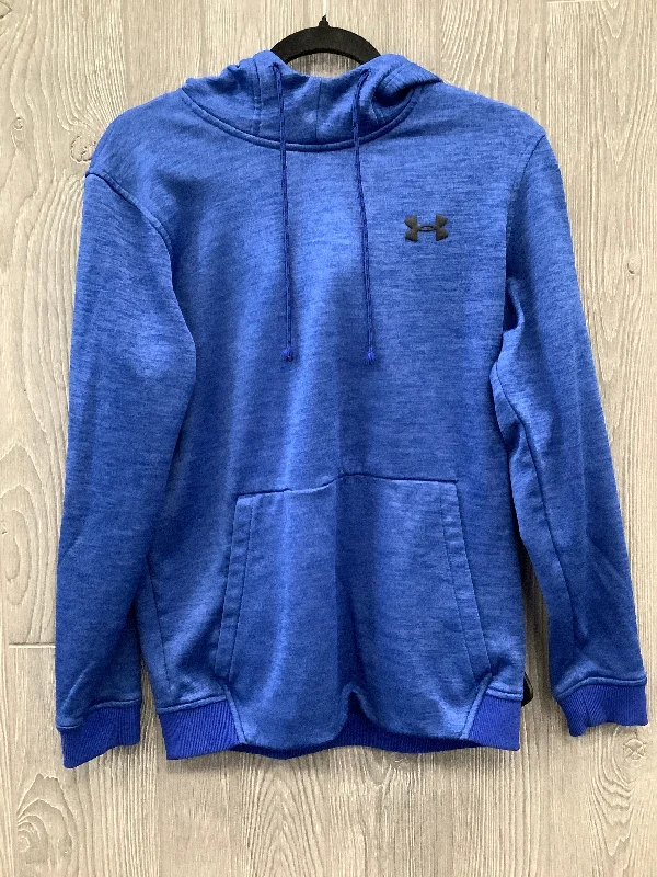 Athletic Sweatshirt Hoodie By Under Armour In Blue, Size: S Minimalist Men's Casual 
