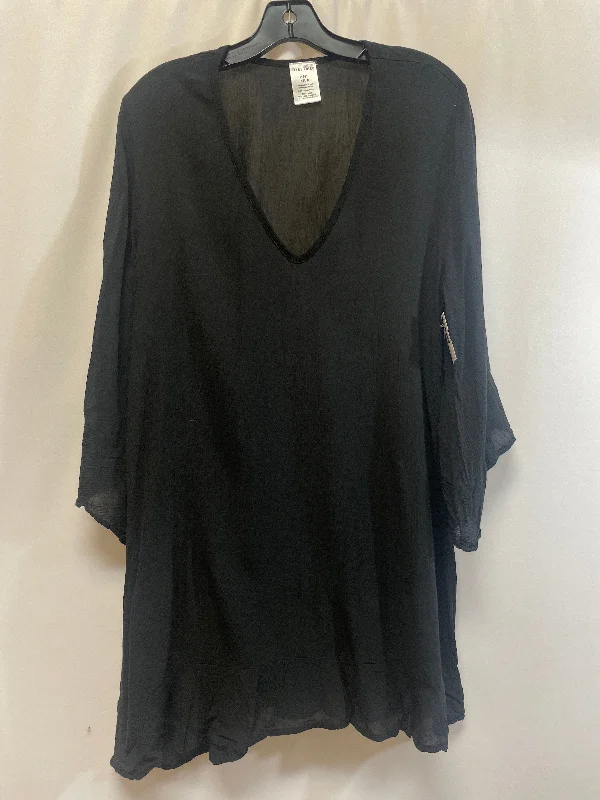 Black Tunic 3/4 Sleeve Clothes Mentor, Size Xs Modern Men's 