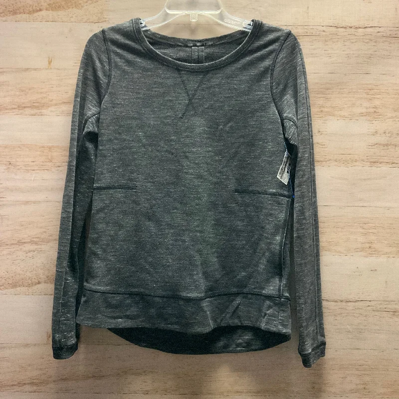 Athletic Sweatshirt Crewneck By Lululemon In Grey, Size: M Athletic Men's Compression