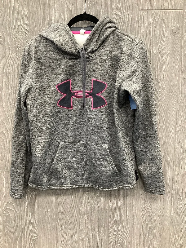 Athletic Sweatshirt Hoodie By Under Armour In Grey, Size: M Vacation