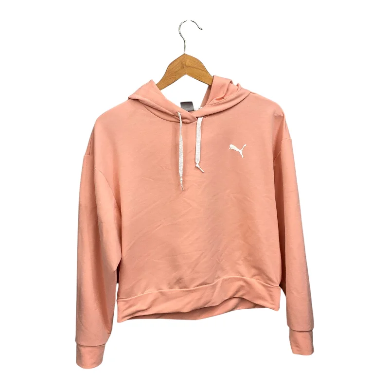 Athletic Sweatshirt Hoodie By Puma In Pink, Size: S British Gentleman Style