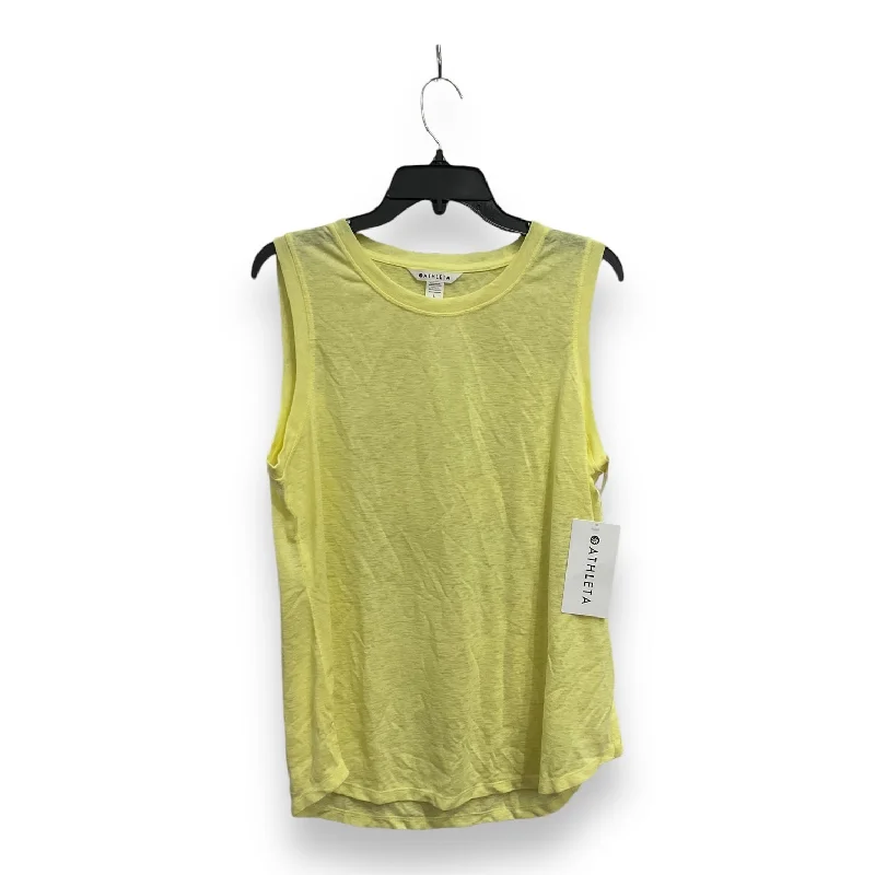 Athletic Tank Top By Athleta In Yellow, Size: L Trendy Men's Scandinavian