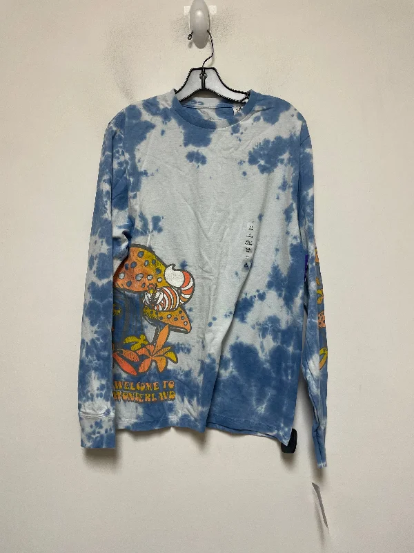 Tie Dye Print Top Long Sleeve Basic Walt Disney, Size Xl Unique Men's Patch