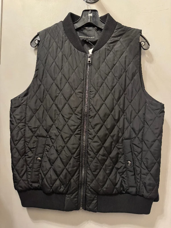 Vest Puffer & Quilted By Banana Republic In Black, Size: L Trendy Men's Oversized