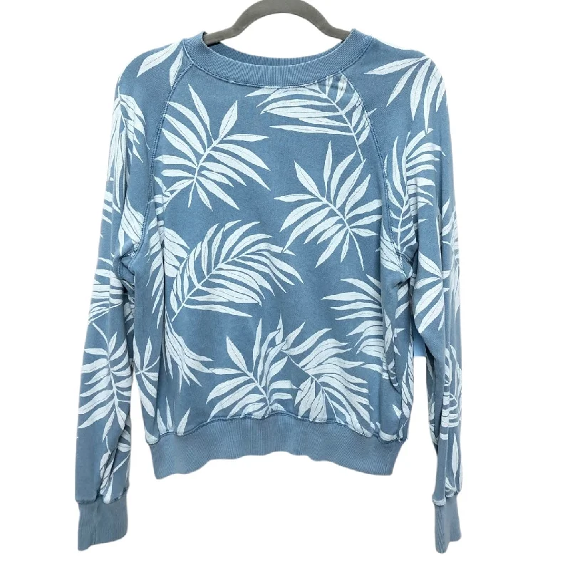 Sweatshirt Crewneck By Billabong In Blue & White, Size: M Polished Men's Satin