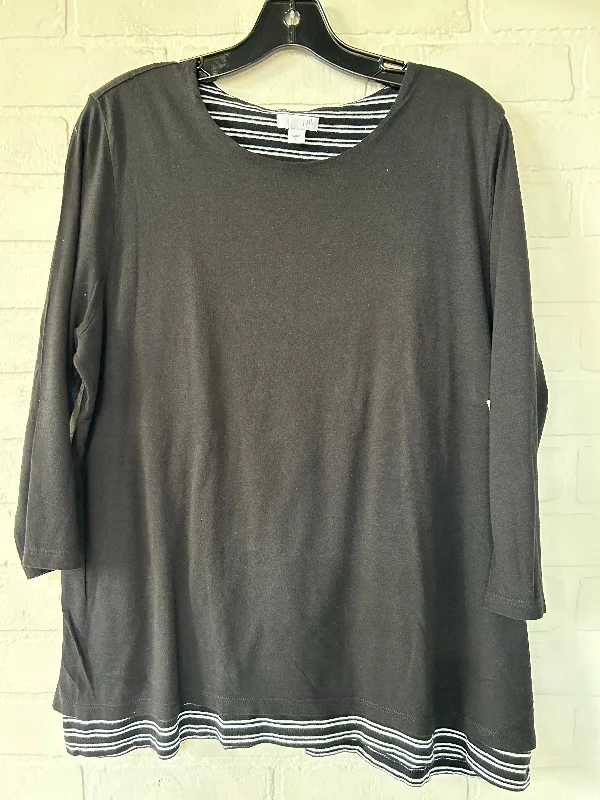 Top 3/4 Sleeve By J. Jill  Size: L Hip Men's Urban