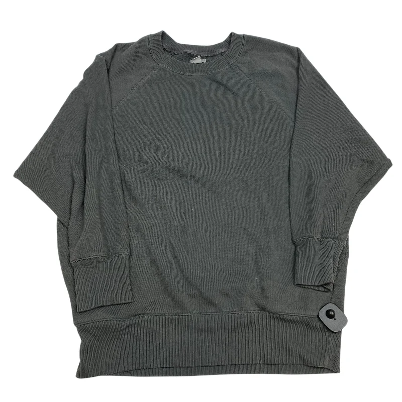 Sweatshirt Crewneck By Aerie In Grey, Size: S Sharp Men's Italian