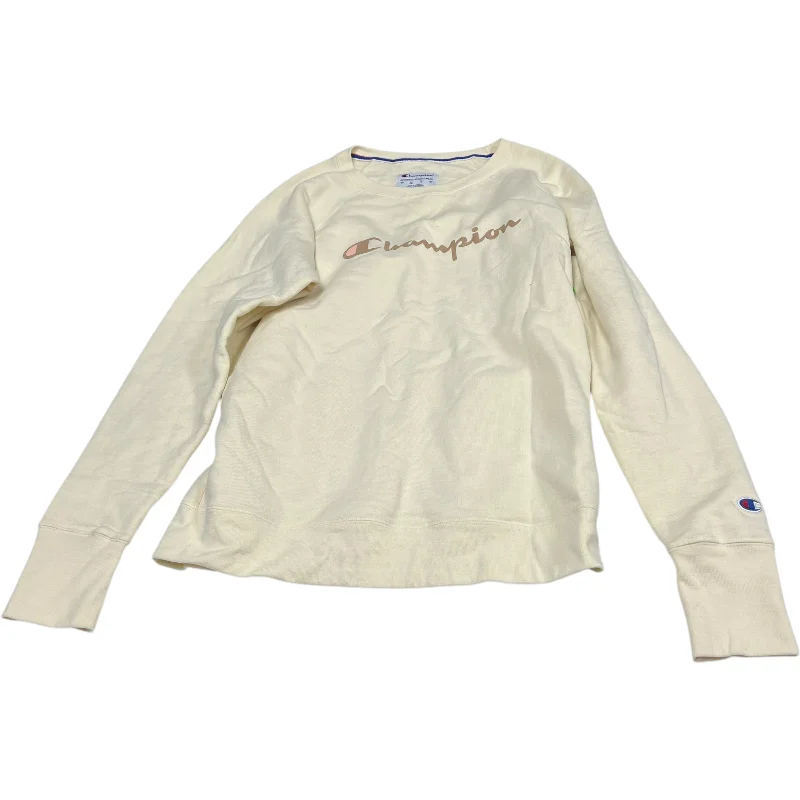 Sweatshirt Crewneck By Champion In Cream, Size: M Sophisticated Men's French
