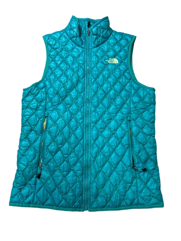 Vest Puffer & Quilted By The North Face In Blue & Green, Size: M Sophisticated Men's French