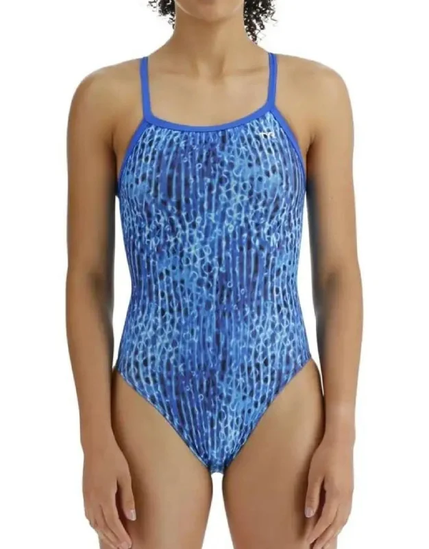 Girls Atolla Durafast Lite Diamondfit Swimsuit - Blue Tough Men's Tactical