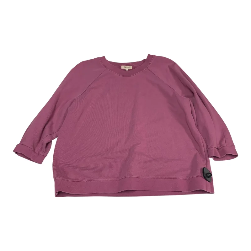 Sweatshirt Crewneck By Madewell In Purple, Size: L Modern Men's Geometric