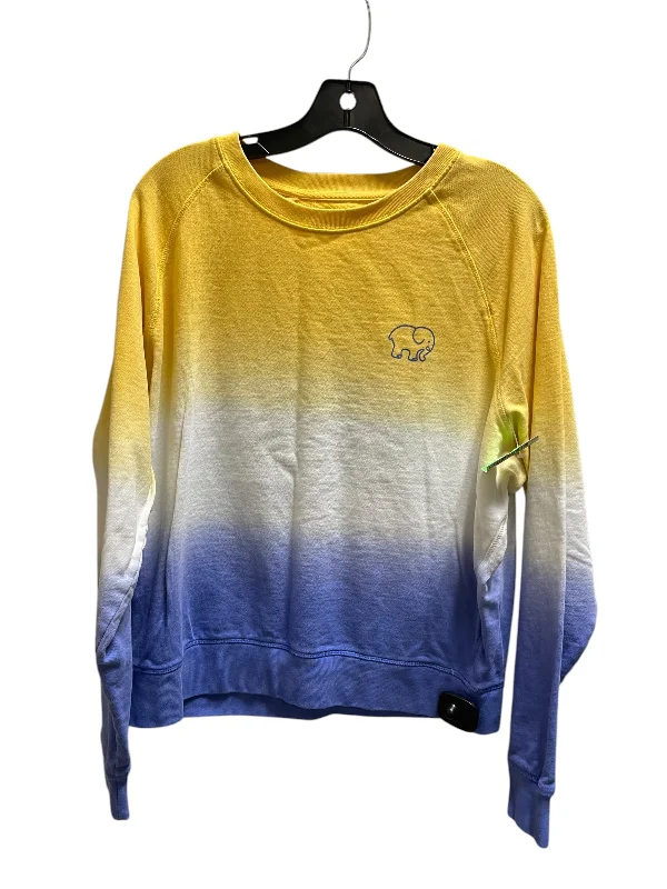 Sweatshirt Crewneck By Ivory Ella In Yellow, Size: L Trendy Men's Bucket