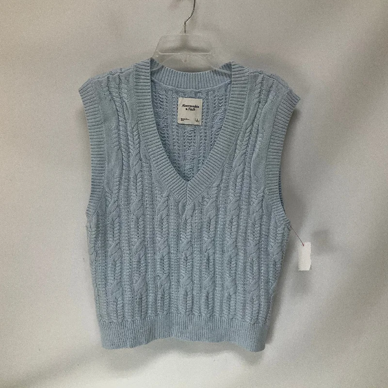 Vest Sweater By Abercrombie And Fitch In Blue, Size: L Business