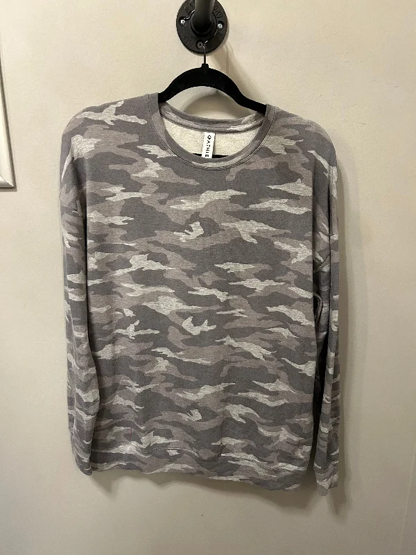 Athletic Sweatshirt Crewneck By Athleta In Grey, Size: M Artistic Men's Avant